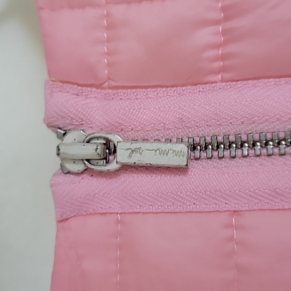 Mi Mi Sol Girls Wool Large Houndstooth Quilted Pink Yellow Size Large - Picture 4 of 14